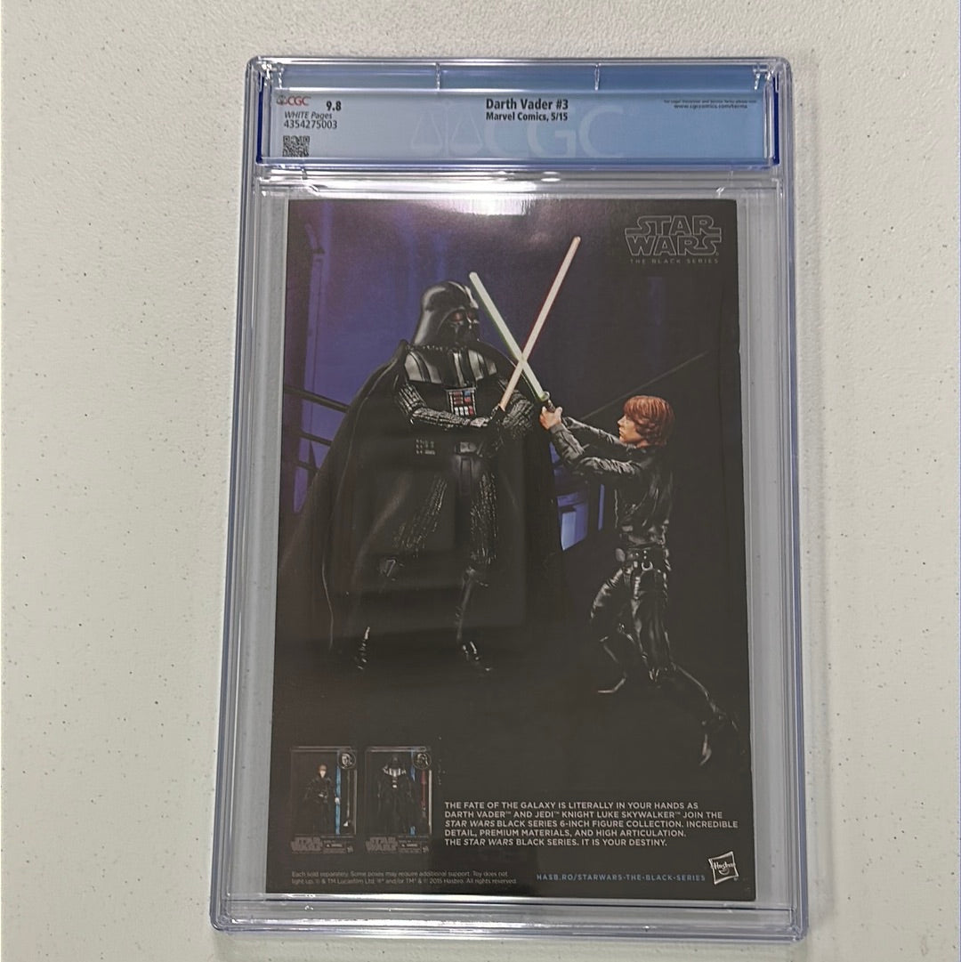 CGC 9.8 - DARTH VADER #3 (5/15); 1st app of Doctor Chelli Aphra.