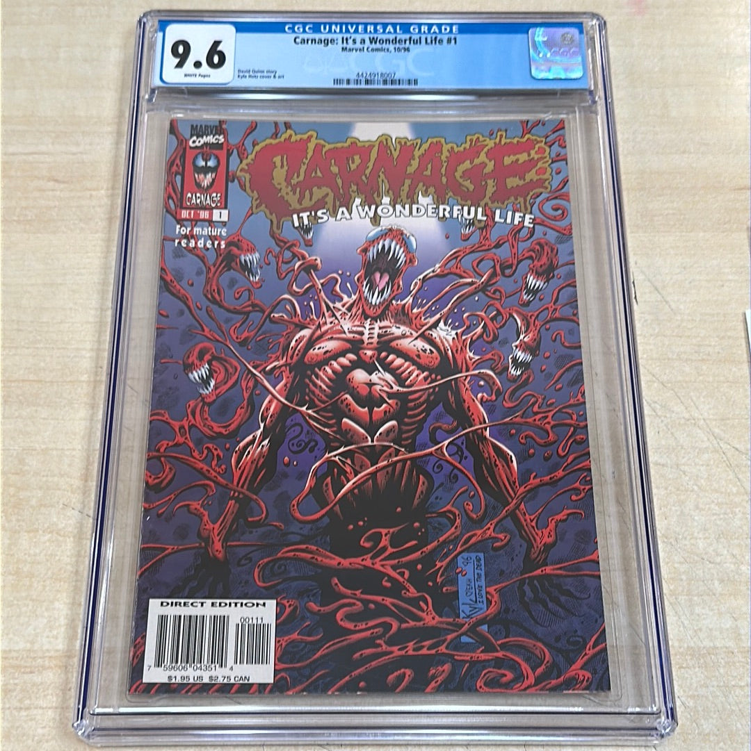 CGC 9.6 - Carnage: It’s a Wonderful Life #1 (10/96