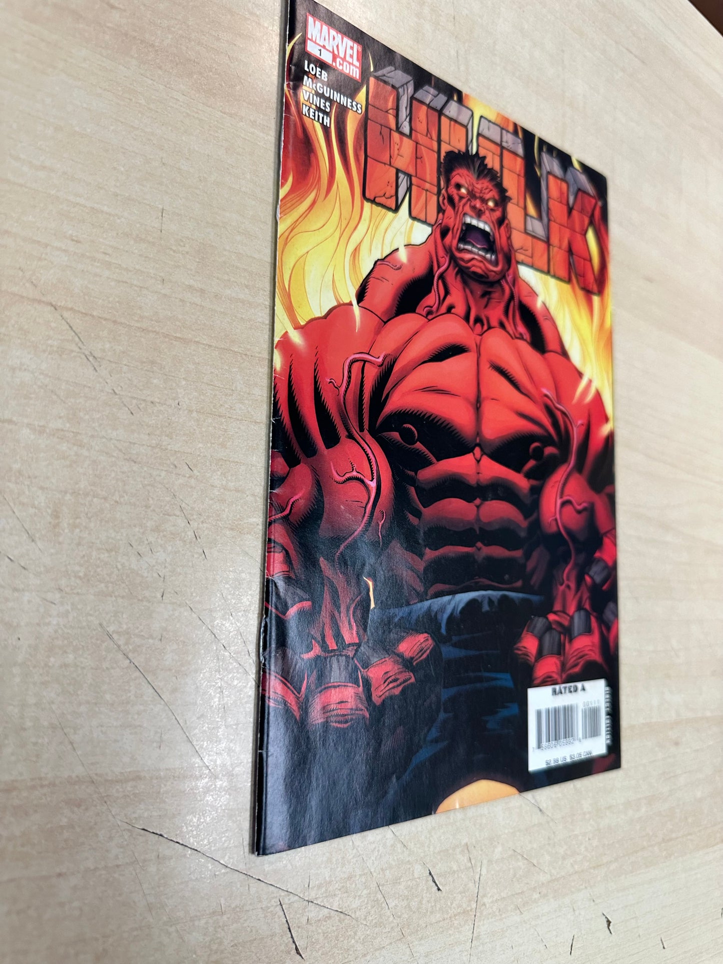 Hulk #1 (3/2008); Red Hulk app; Abomination killed