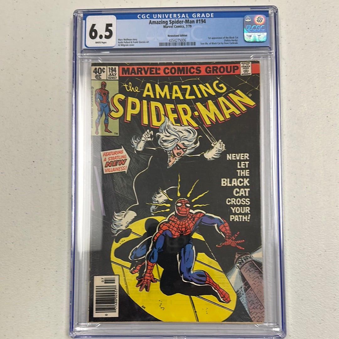 CGC 6.5 - AMAZING SPIDER-MAN #194 (7/79); 1st app of Black Cat