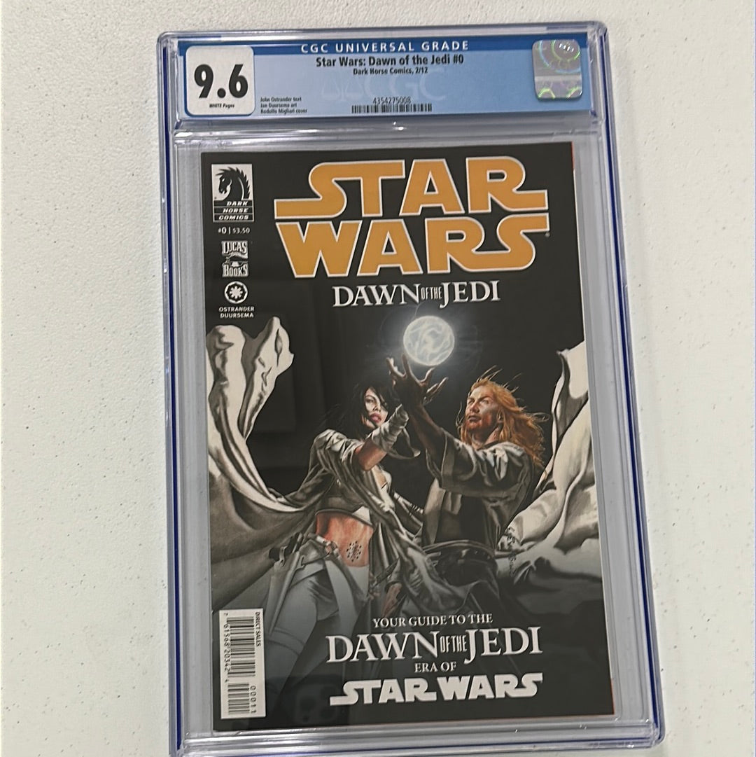 CGC 9.6 - STAR WARS: DAWN of the JEDI #0 (2/12). Upcoming SW Disney Movie.