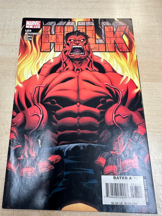 Hulk #1 (3/2008); Red Hulk app; Abomination killed