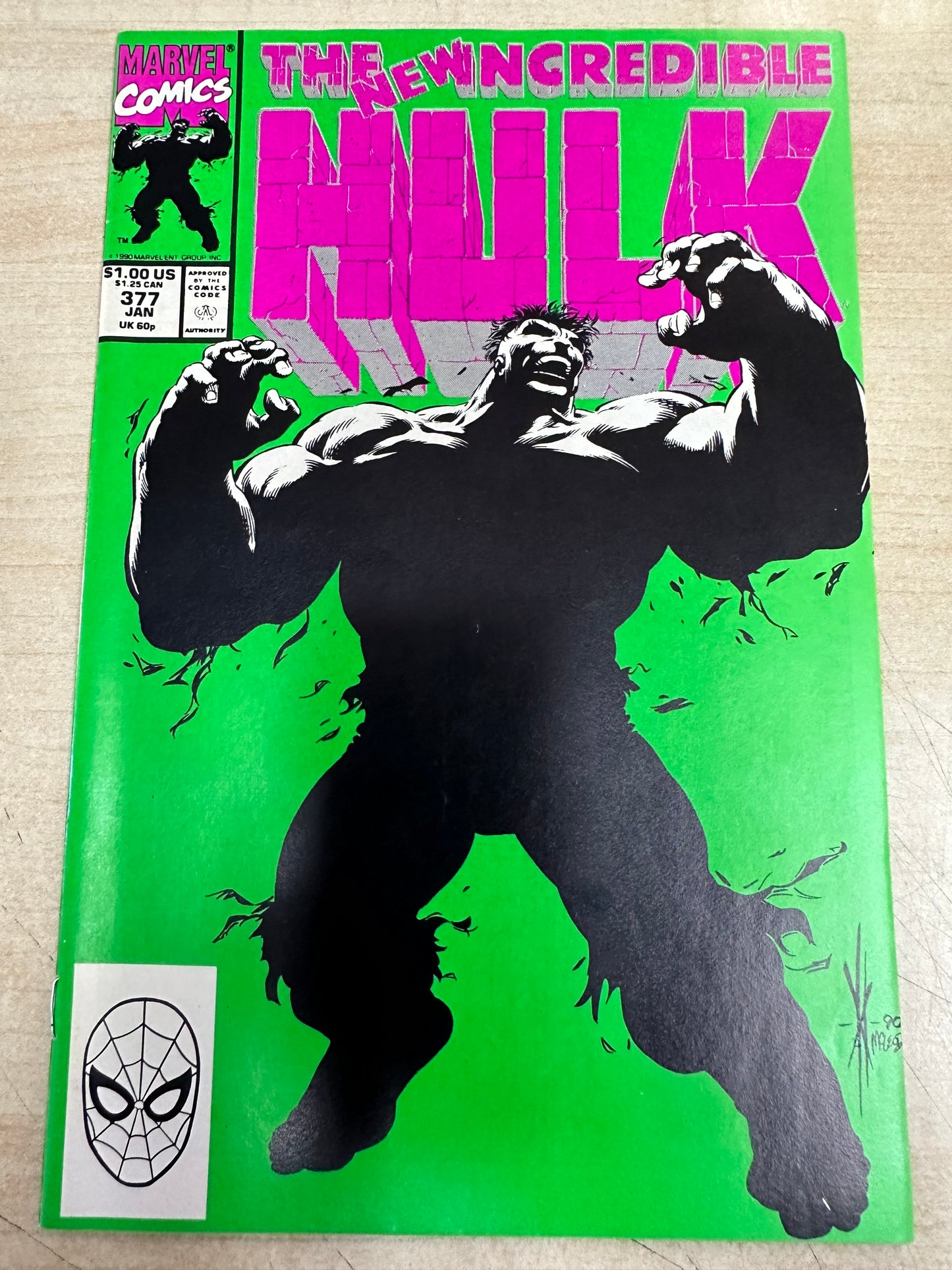 Incredible Hulk #377 (1/91); 1st All New Hulk (Professor Hulk)