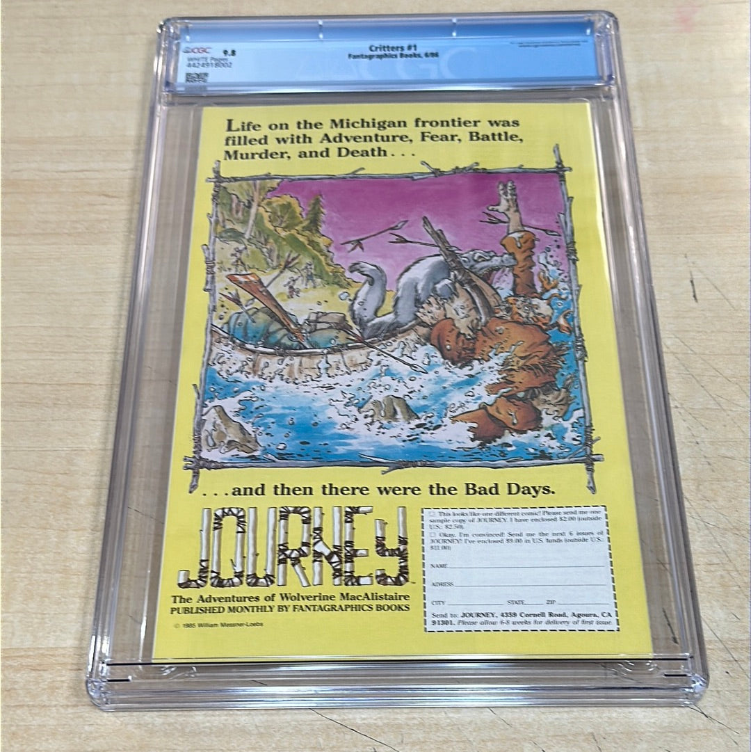 CGC 9.8 - Critters #1; Usagi Yojimbo app; 1st app of Gen (Murakami Gennosuki