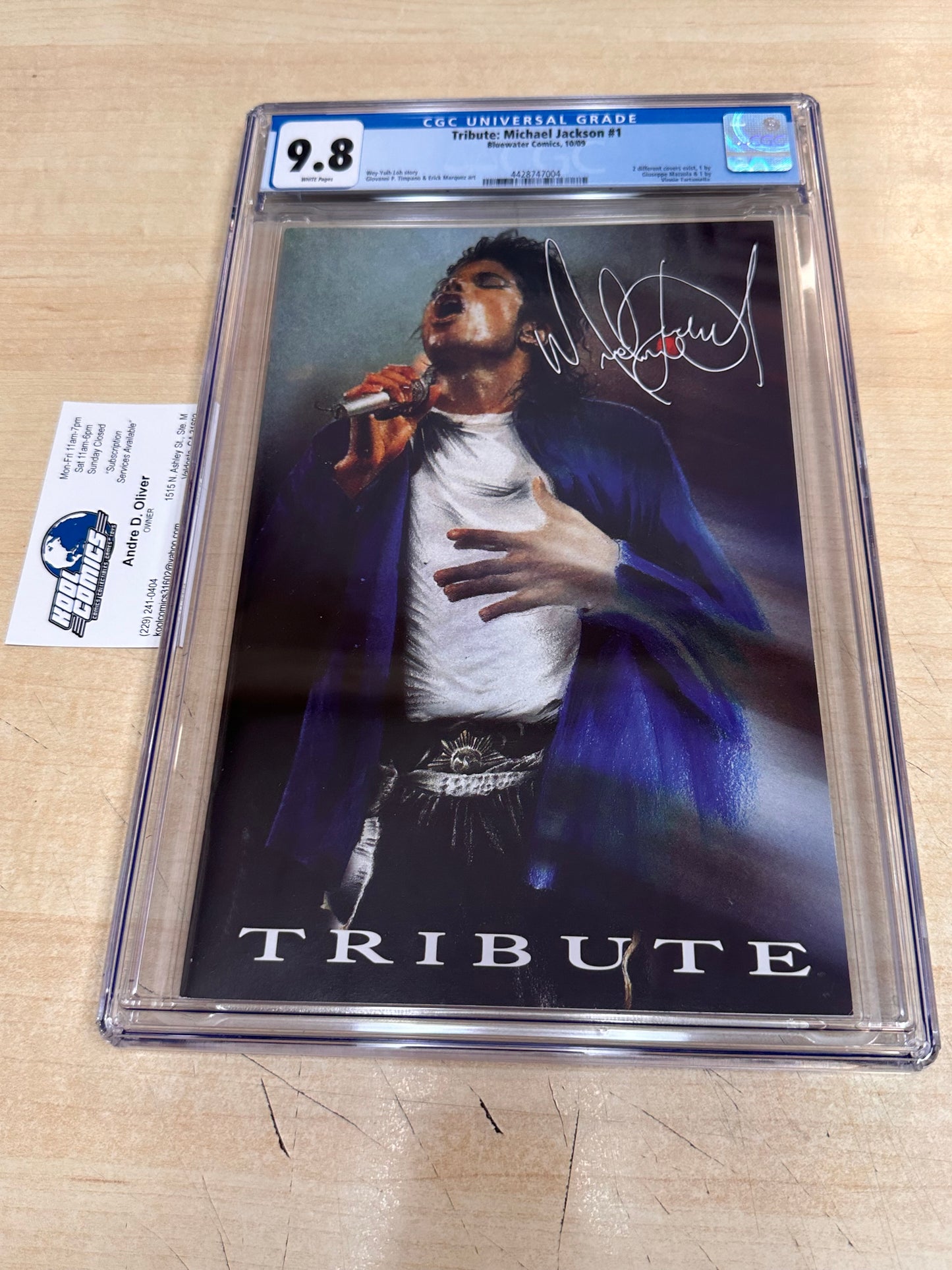 CGC 9.8 - Tribute: Michael Jackson (10/09); Giuseppe Mazzola cover.