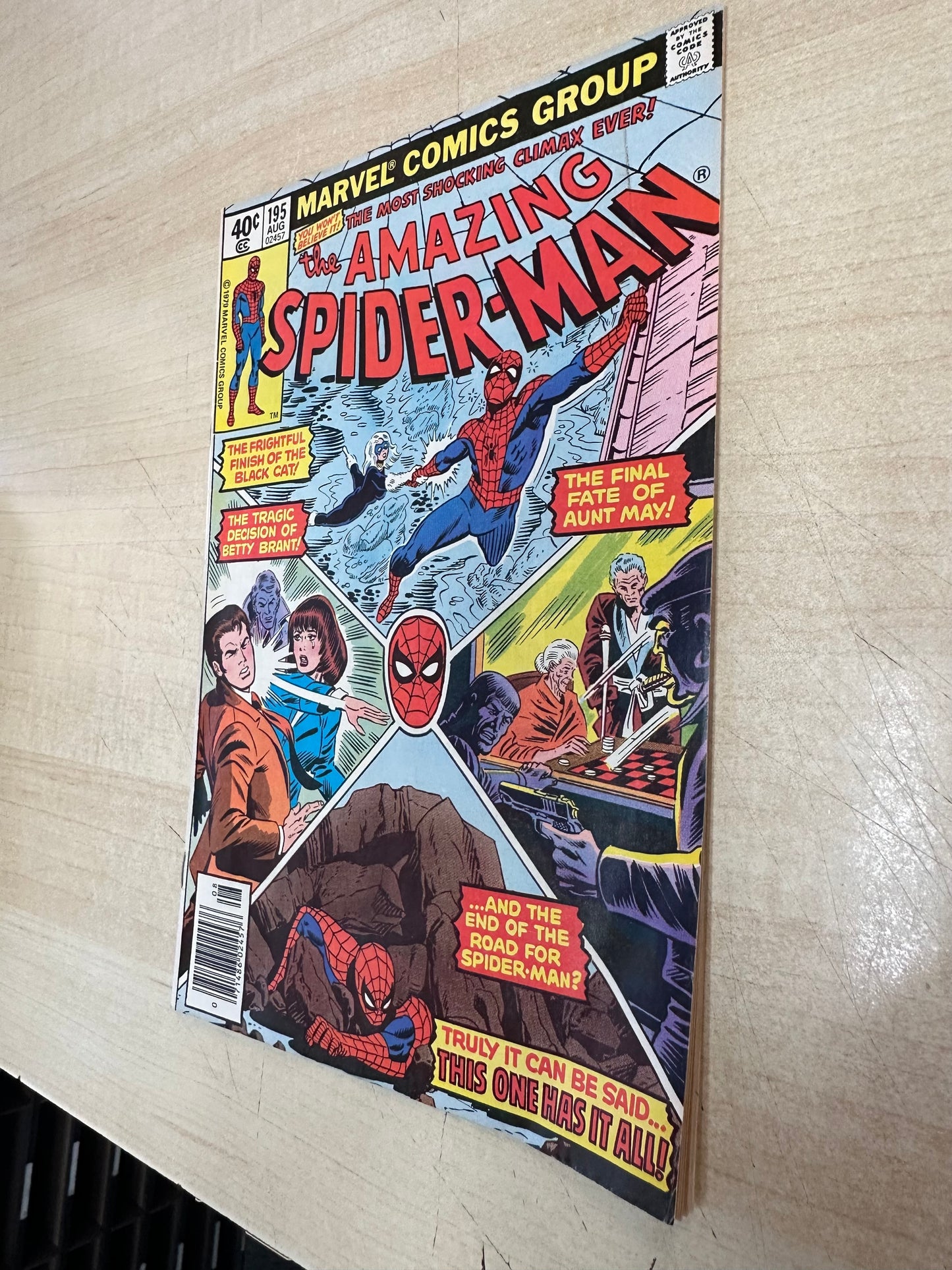 Amazing Spider-Man #195 (8/79); 2nd app Black Cat & Origin Black Cat