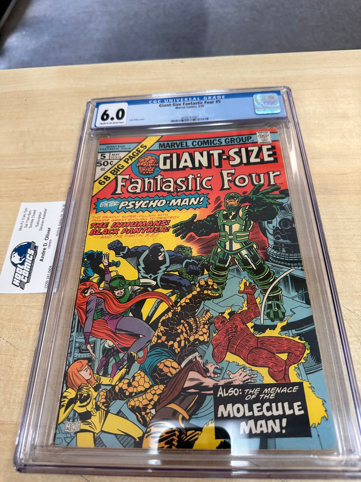 CGC 6.0 - Giant-Size Fantastic Four #5 (5/75)