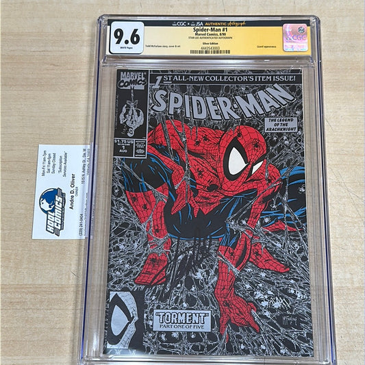 CGC 9.8 - Spider-Man #1 (8/90). Stan Lee authenticated autograph.