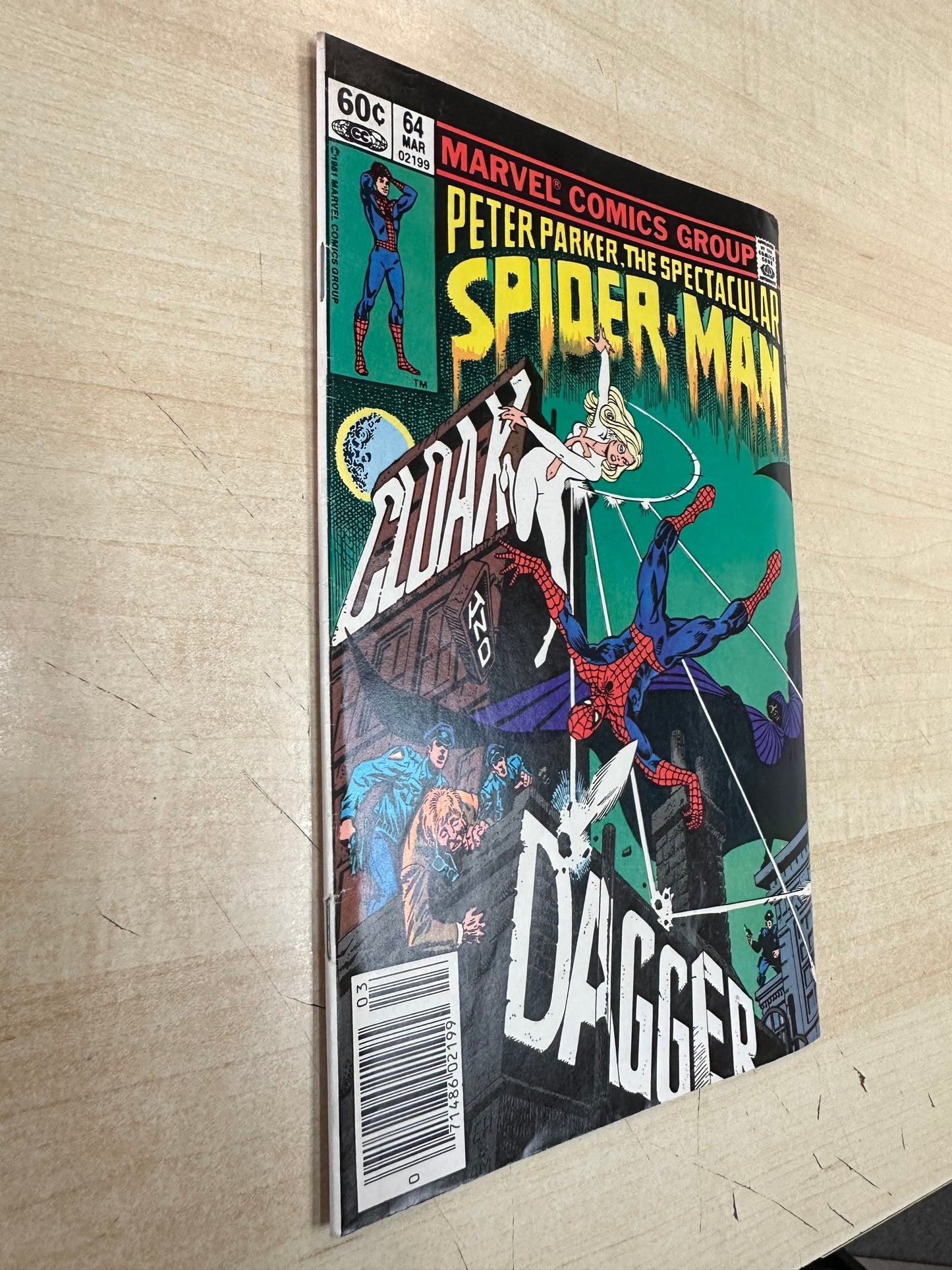 Peter Parker, The Spectacular Spider-Man #64 (3/82); 1st app of Cloak & Dagger