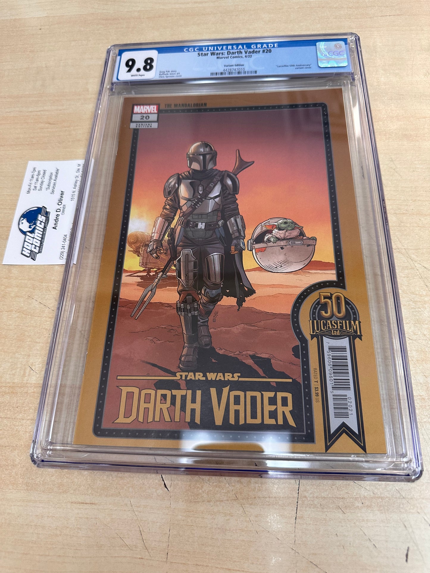 CGC 9.8 - Star Wars: Darth Vader # 20; Mando & Grogu