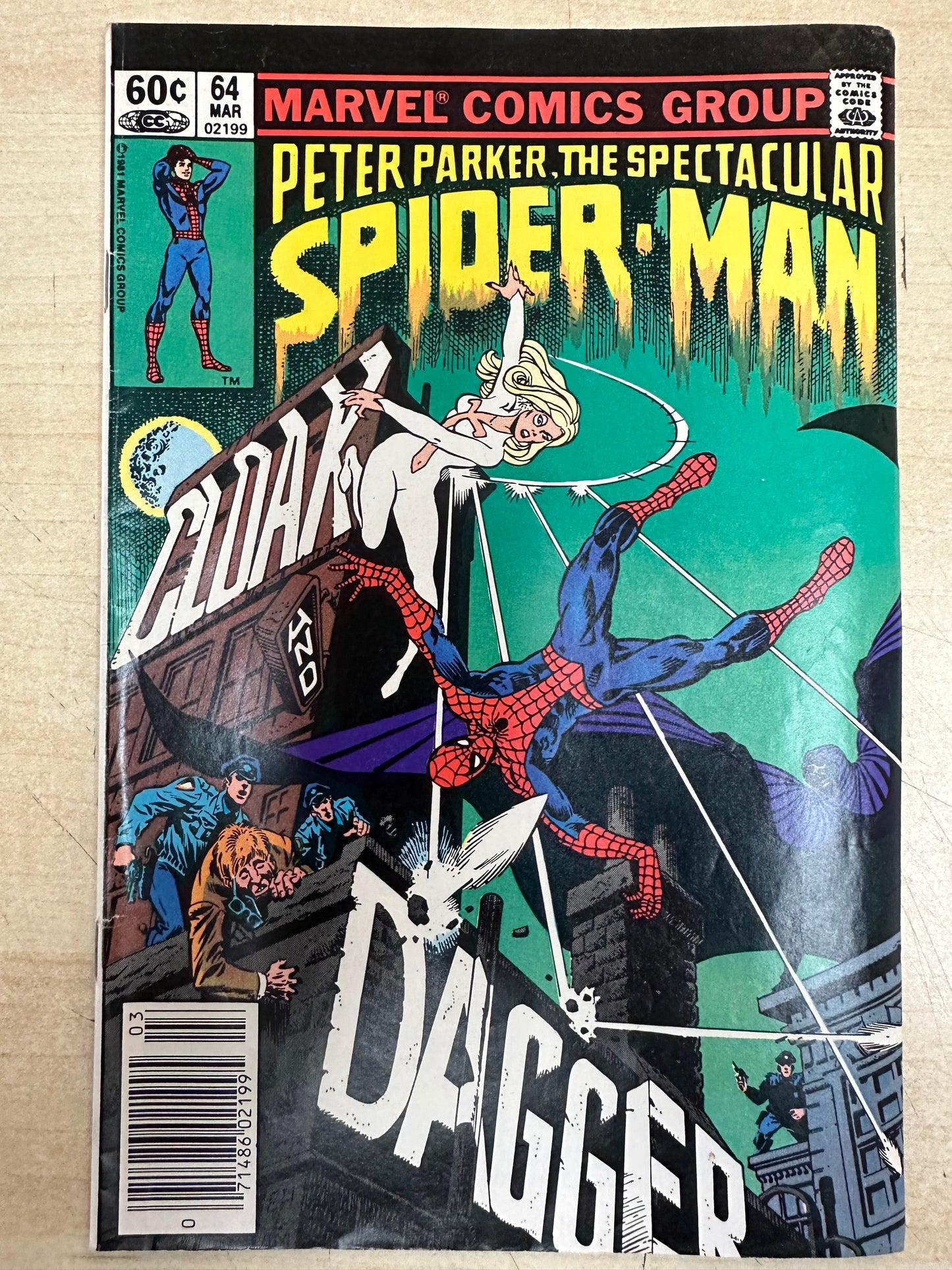 Peter Parker, The Spectacular Spider-Man #64 (3/82); 1st app of Cloak & Dagger