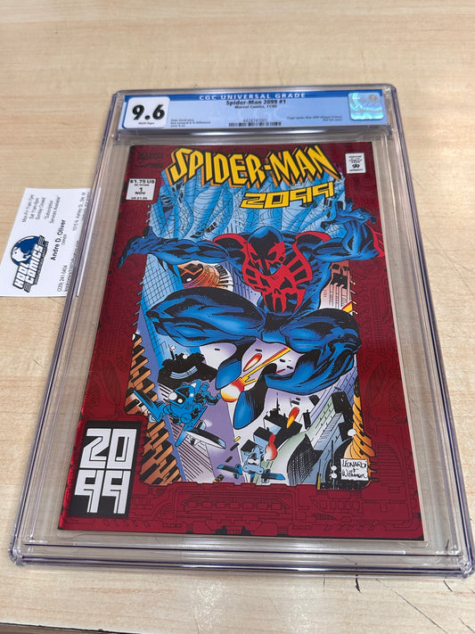 CGC 9.6 - Spider-Man 2099 #1 (11/92); Original Spider-Man 2099 (Miguel O’Hara). Red Foil Cover.