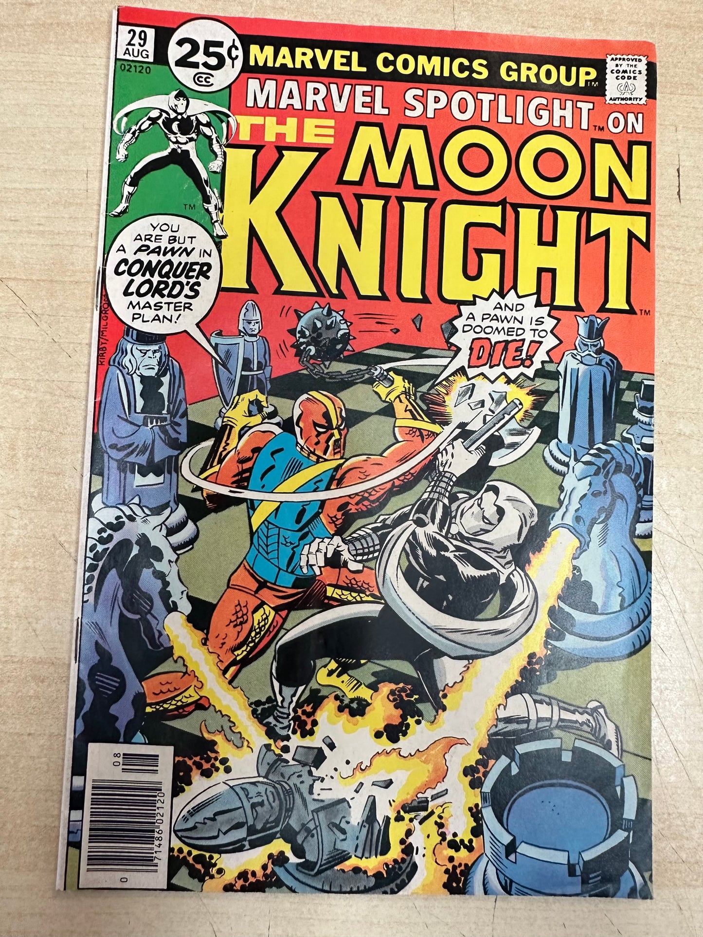 Marvel Spotlight #29 8/76; Early Moon Knight app