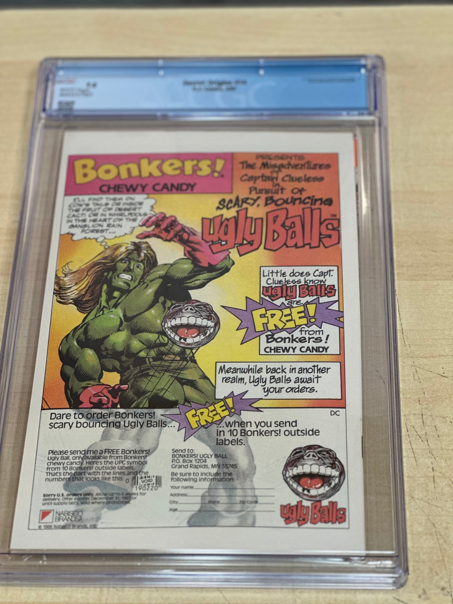 CGC 9.8 - Secret Origins #14 (5/87); 1st App Rick Flag Sr; Ronald Reagan app.