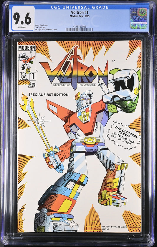 CGC 9.6 - Voltron #1 (1985)